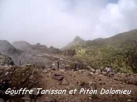vue du crat&egrave;re, soufri&egrave;re, guadeloupe