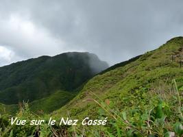 vue sur le nez cass�, soufri�re, guadeloupe
